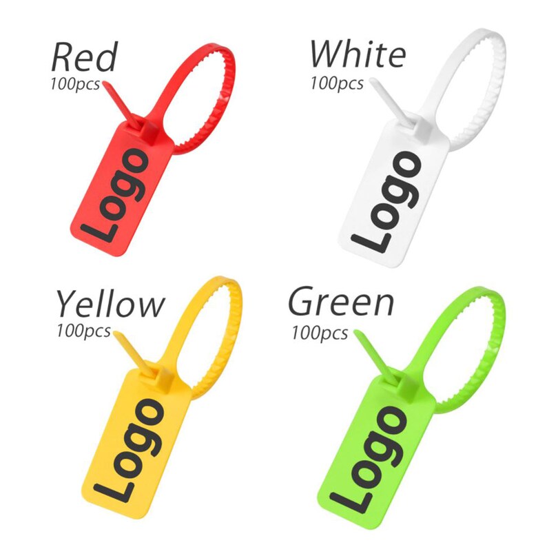 Customized Made to Order Logo Tag Zip Ties 100pcs Plastic Etsy