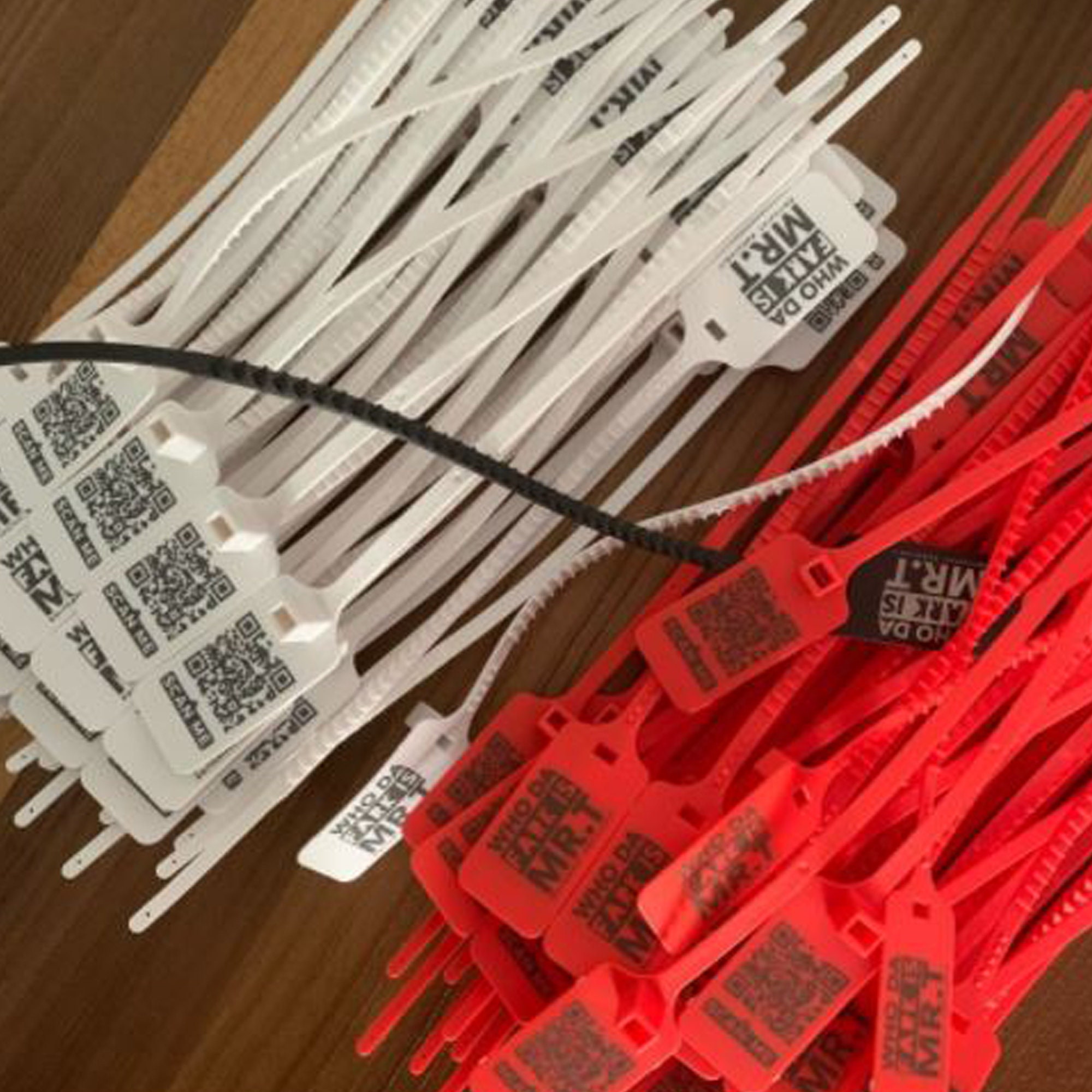 Customized Made to Order Logo Tag Zip Ties 100pcs Plastic Etsy