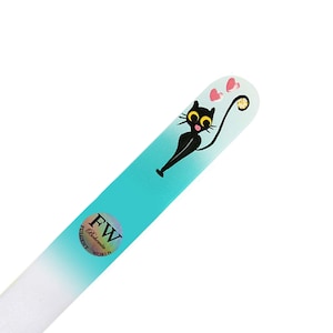 Crystal Nail File Hand-painted Kitten - Czech Original