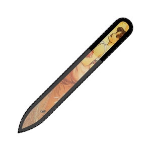 Glass Nail File Art Theme Alphonse Mucha
