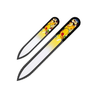 Glass Nail Files Alphonse Mucha set di 2
