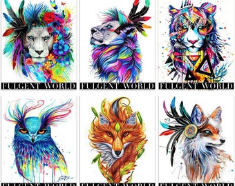 Diamond Painting Kit Animals 30x40cm