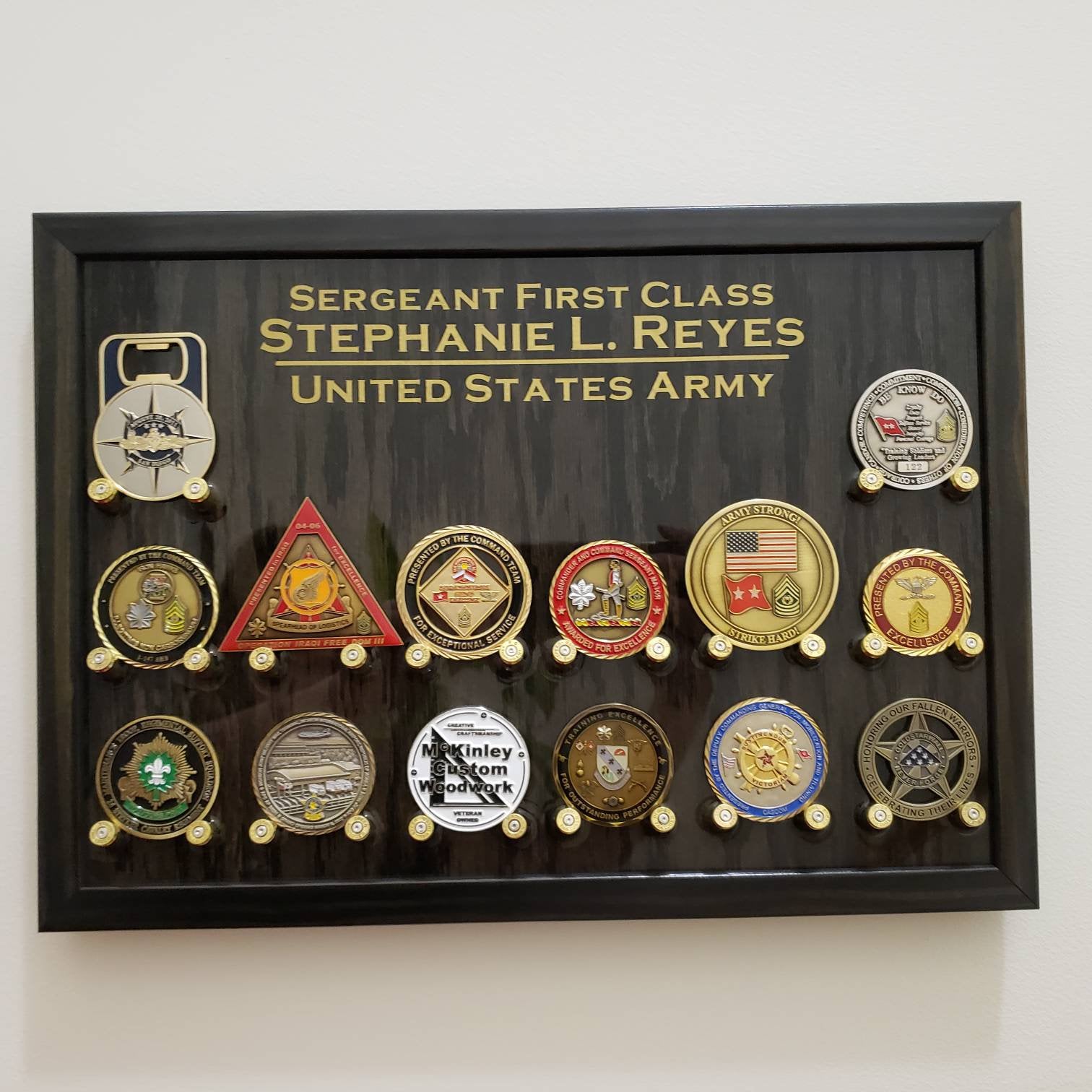 Challenge Coin Display Holder Military Navy Air force Army Etsy