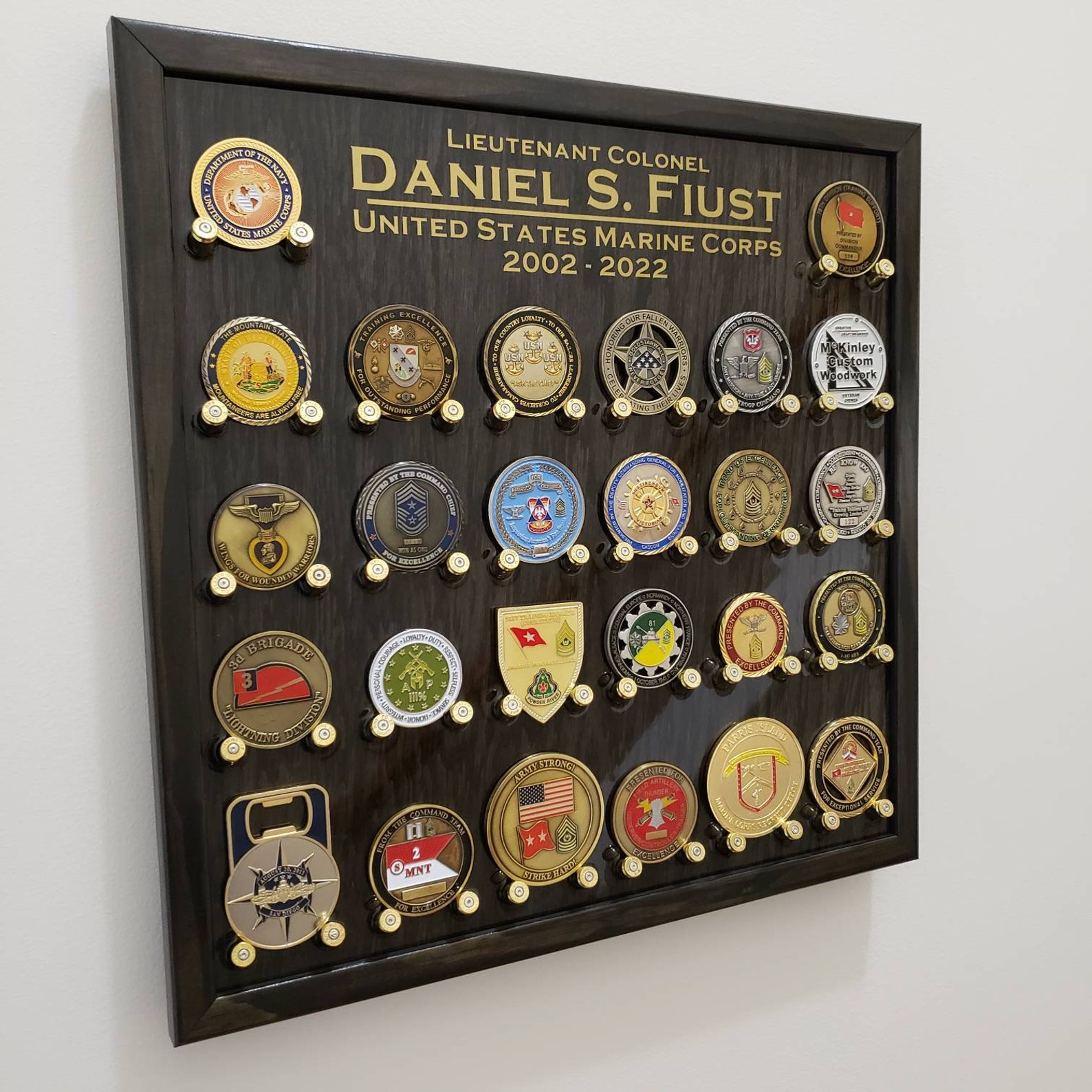 Challenge Coin Display Holder Military Navy Air Force Army Etsy