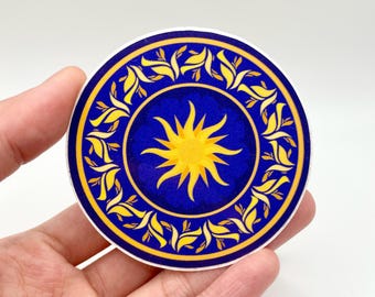 Sun summoner mandala circle Sticker