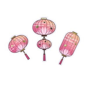 Juego de pegatinas de sakura primaveral con láminas doradas