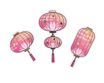 Gold Foil Spring Sakura Sticker Set