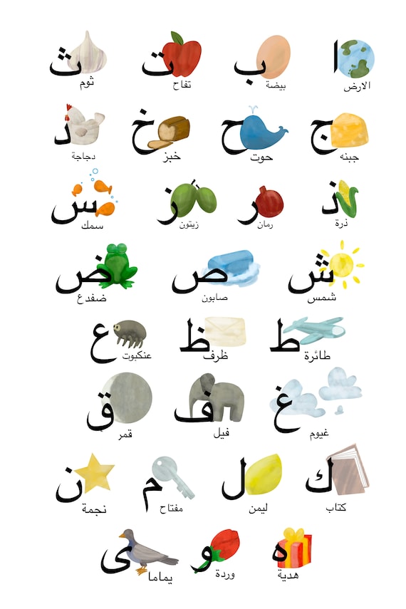 Arabic Letters With Examples