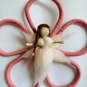 Felt needled flower fairy