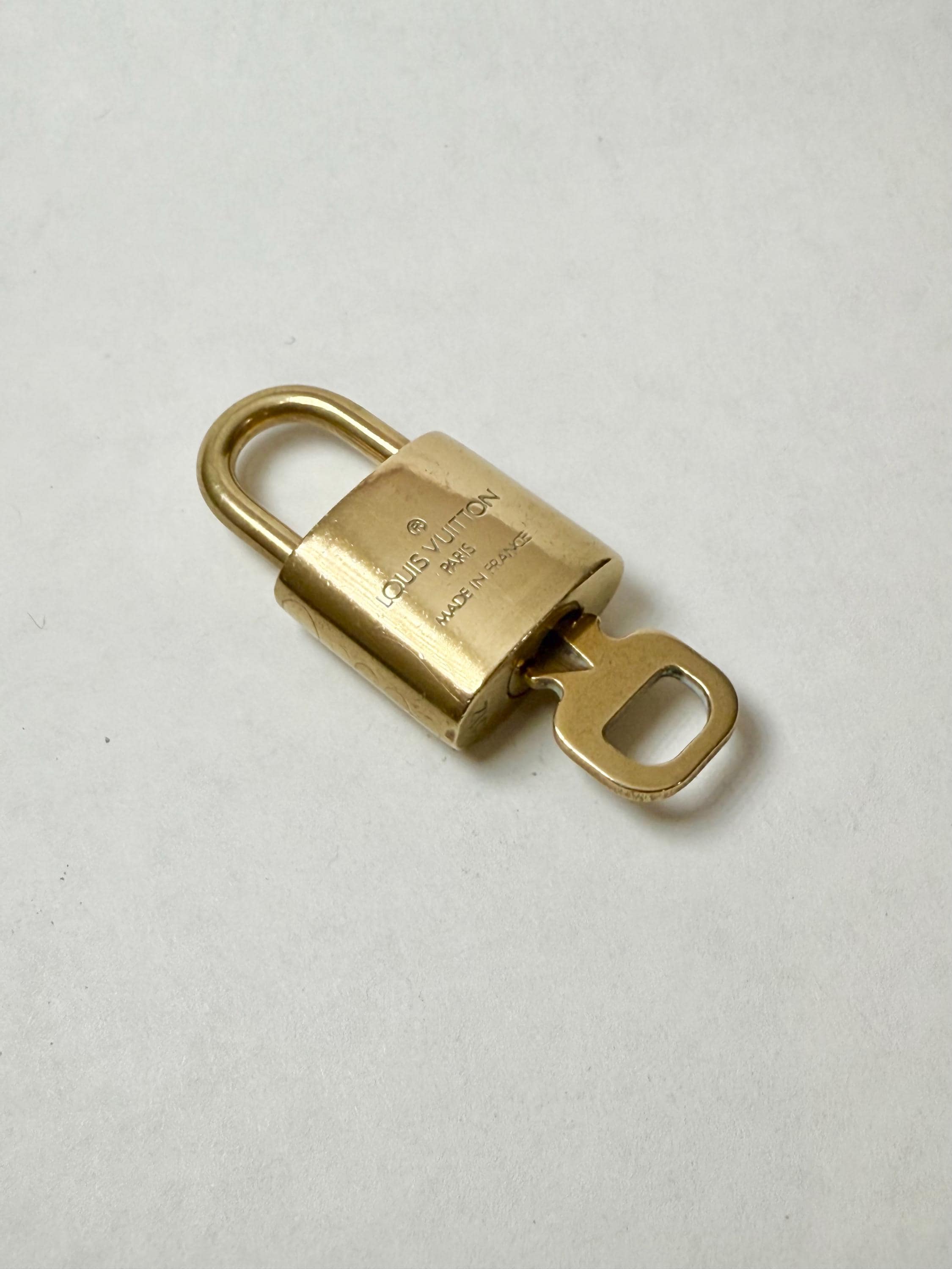 Louis Vuitton Lock and Key Set- Authentic Brass Padlock- Preowned