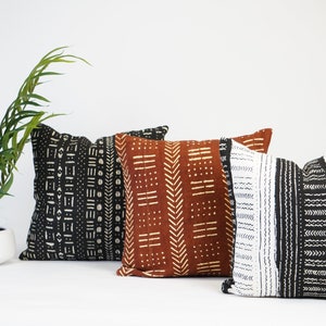 Gorgeous selection of mudcloth Pillow 20"X20", Decorative pillow, African pillow, ,mud cloth Throw pillow