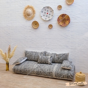 Moroccan Floor Sofa - Large Floor cushion - Arabic Coach sofa - Custom bench cushion - Long Floor Sofa bed - Moroccan Home Décor