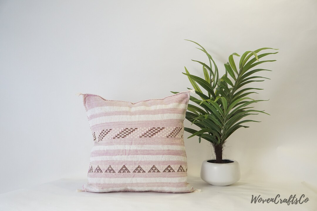 Adorable Moroccan Pillow , Cactus Silk Pillow, Decorative Pillow, Sabra