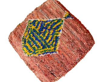 Tribal  Moroccan Floor Cushion, Boho square cushion - 24"X24"X8"