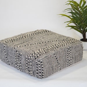 Gorgeous Floor Pillows, Ottoman Pouf Seating,  Floor Cushions 24"X24"X8",  Large Beni Ouarain Floor Pillow - Insert Available