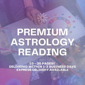Lectura de Astrología Premium / 25-30 Páginas / Informe de Carta Natal Signo Estelar Escorpio Aries Libra Tauro Leo Virgo Capricornio Acuario Piscis Géminis