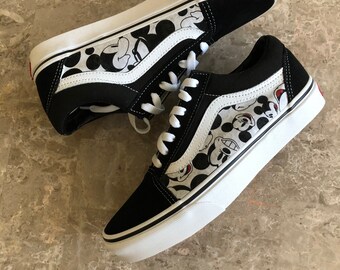 custom mickey mouse vans