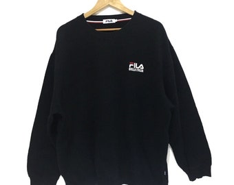 fila box logo crew sweatshirt