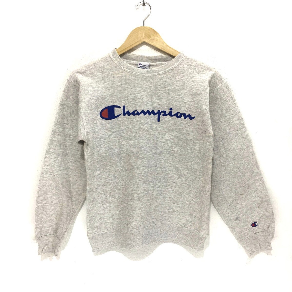 Vintage CHAMPION Big Logo Made in USA Crewneck Sweatshirt - Etsy