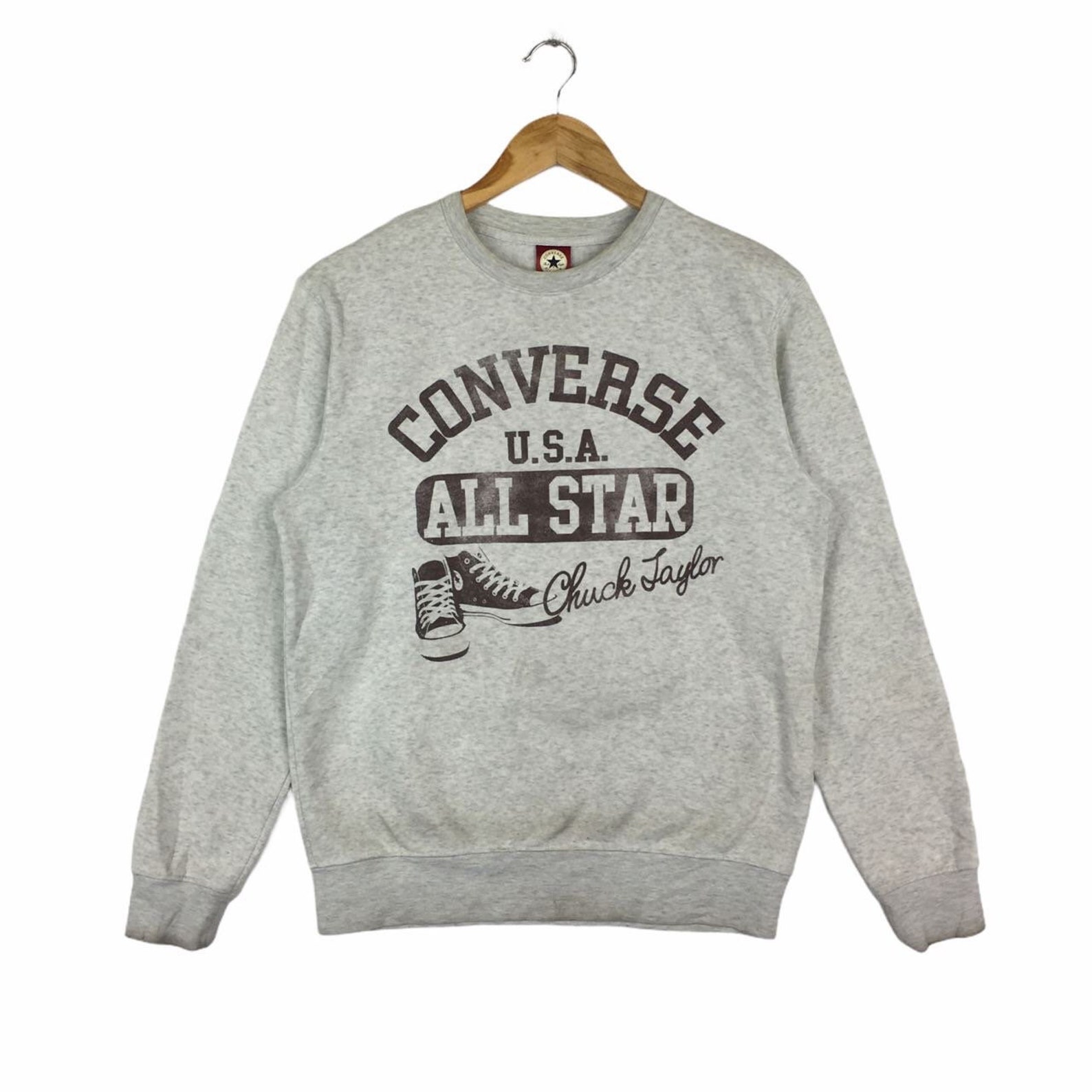 Vtg CONVERSE All Star USA Chuck Taylor Sweater Sweatshirt - Etsy
