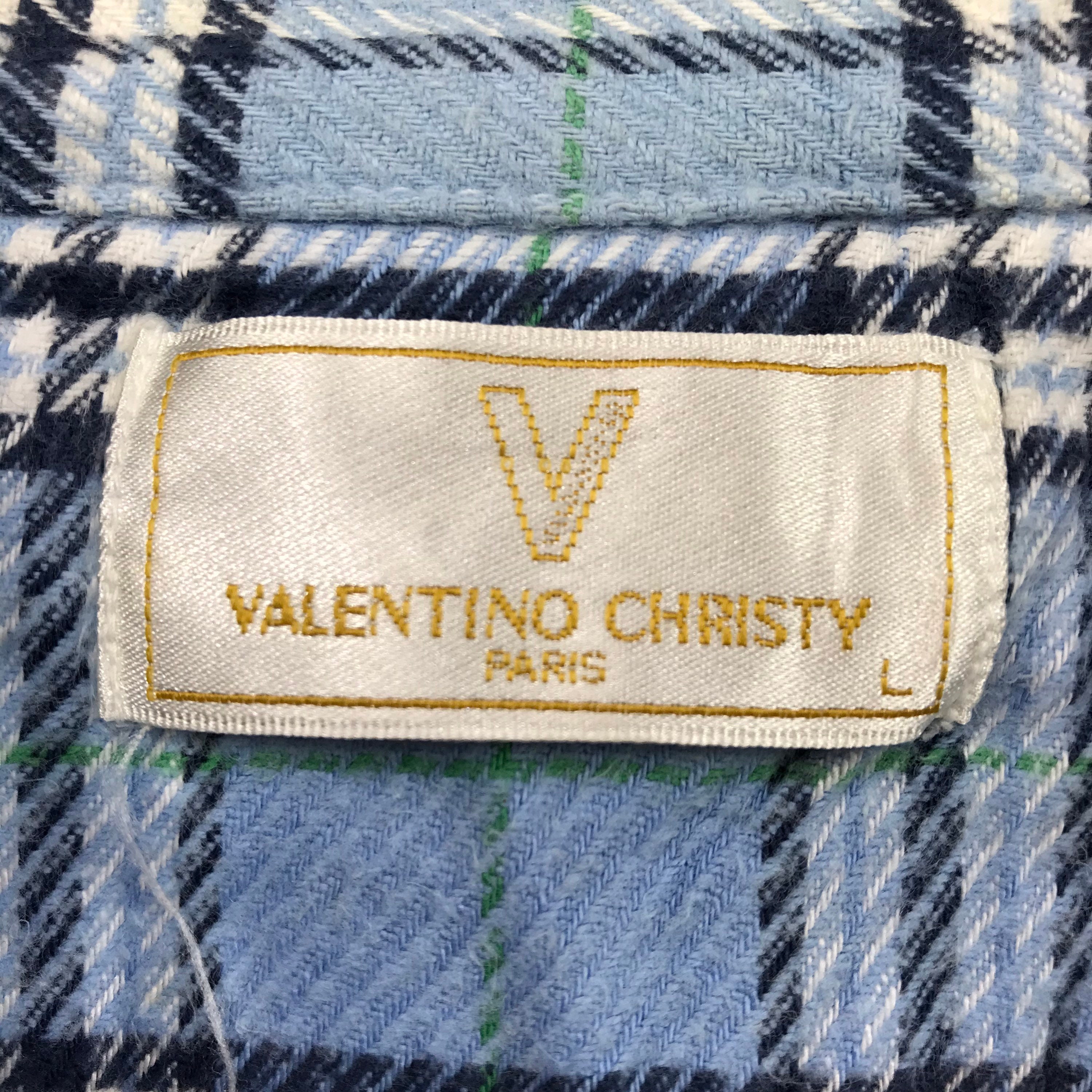 VALENTINO CHRISTY Paris Shirt Big Logo Spell Out Pullover | Etsy