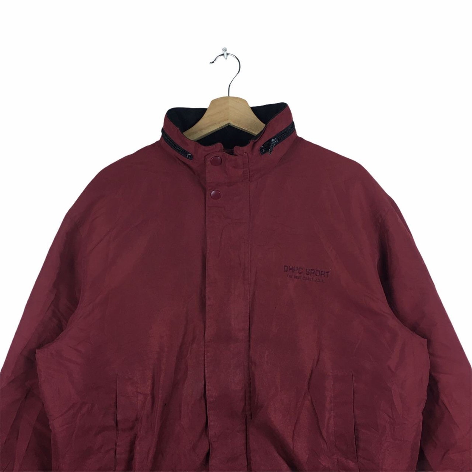 Vtg BEVERLY HILLS POLO Club Jacket Parka Trench Outdoor Etsy