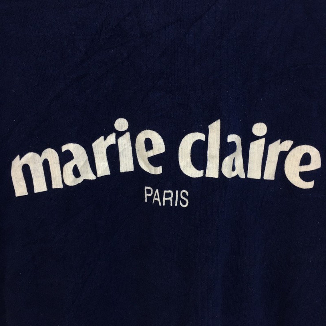 MARIE CLAIRE PARIS Women Sweatshirt Big Logo Spell Out | Etsy