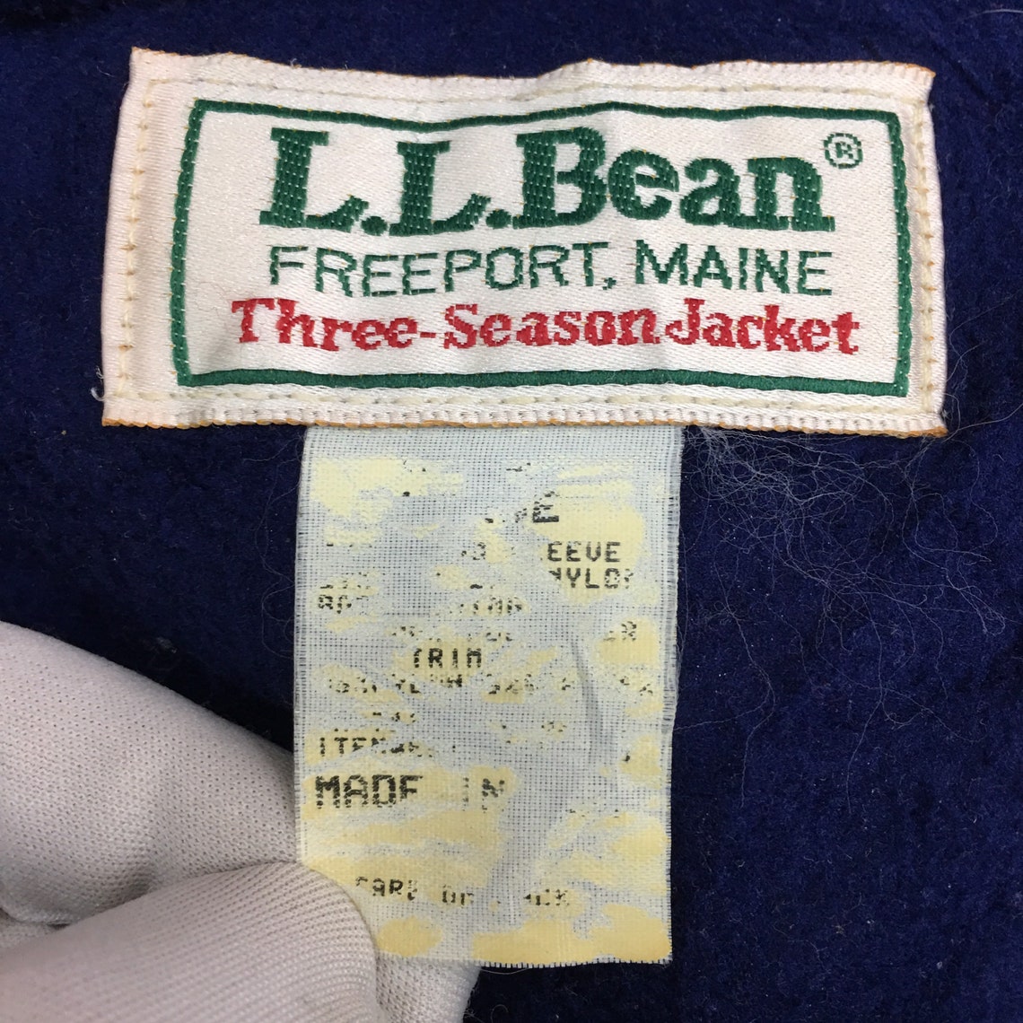 Vintage LL BEAN Logo Three Season Jacket Made in Freeport - Etsy