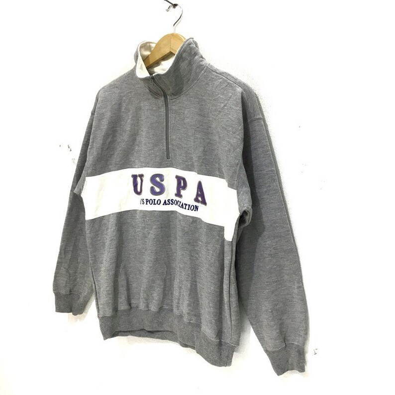 USPA POLO ASSOCIATION Sweatshirt Big Logo Spell Out Pullover - Etsy