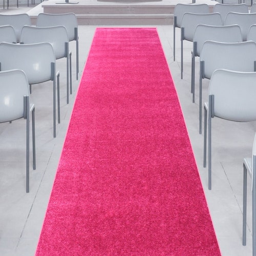 Custom Cut Pink Carpet Runner Pink Home Area Rug Wedding Etsy