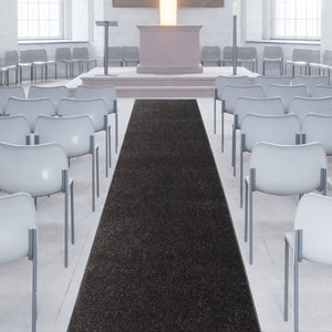 Custom Cut Black Carpet Runner, Black Home Area Rug, Wedding Aisle Runner, Event Carpet, Hollywood Party, Event Rug