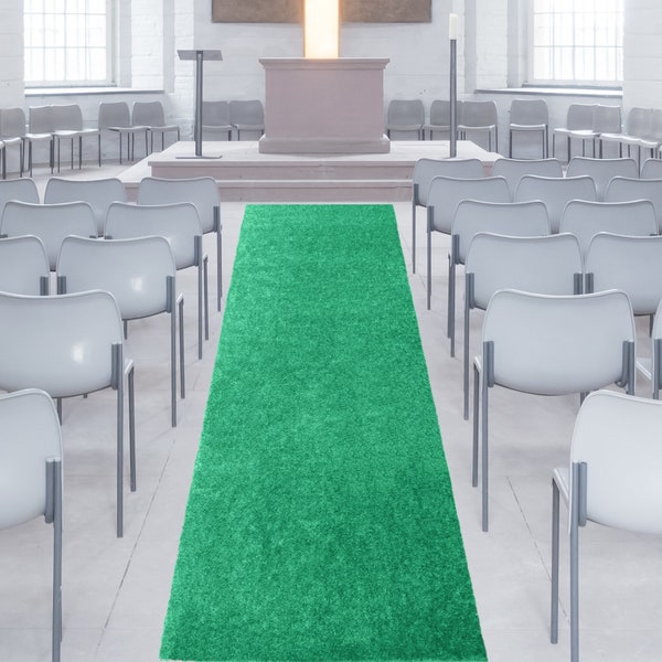 Custom Cut Green Carpet Runner, Green Home Area Rug, Wedding Aisle Runner, Event Carpet, Hollywood Party, Event Rug