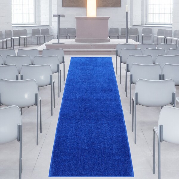 Custom Cut Blue Carpet Runner, Blue Home Area Rug, Wedding Aisle Runner, Event Carpet, Hollywood Party, Event Rug