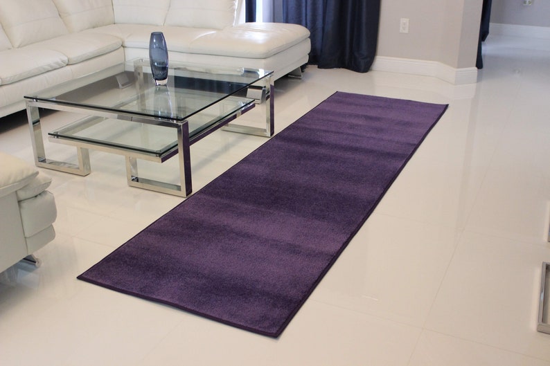 Custom Cut Purple Carpet Runner Purple Home Area Rug Wedding Etsy