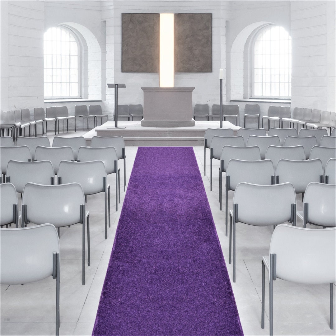 Custom Cut Purple Carpet Runner, Purple Home Area Rug, Wedding Aisle