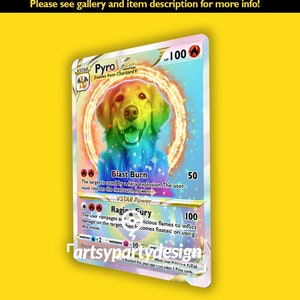 Carte Pokémon personnalisée, animal de compagnie en Pokémon, transformer l'animal de compagnie en Pokémon, carte de couples Pokémon, cadeau Pokémon, Pokémon Saint-Valentin, animaux de compagnie, personnes, n'importe quelle photo