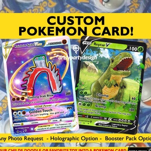 Carte Pokémon personnalisée, animal de compagnie comme Pokémon, fête Pokémon, carte de couples Pokémon, cadeau Pokémon, Pokémon Saint-Valentin, animaux de compagnie, personnes, n'importe quelle photo