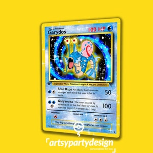 Garydos Pokemon Karte, Gyarados Pokemon Karte, benutzerdefinierte Pokemon Karte, Pokemon Geschenk, Pokemon Meme Karte, Gag Geschenk,