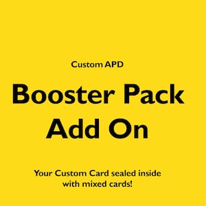 Carte de pack d'appoint personnalisé, Article supplémentaire, Pack d'appoint Poke, Jeu de cartes, Pack d'appoint scellé, Pack d'appoint scellé personnalisé, Pack de cartes à collectionner