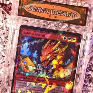 Custom MTG Card, Custom Anniversary Card, Wedding gift, gift for him, Magic the Gathering Card, Love the Gathering Card, birthday gift