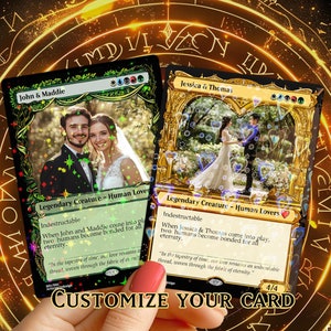 Carta magica personalizzata, carta proxy, carta TCG personalizzata, carte per animali domestici personalizzate, carta anniversario personalizzata, carte magiche personalizzate, proxy Mtg