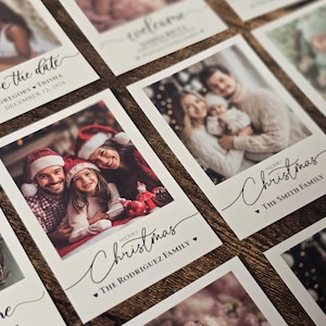 Benutzerdefinierte Weihnachtsfotos Weihnachtsfotokarte Angepasstes Polariodfoto personalisiertes Weihnachtsbenutzerdefinierte Fotodruckgeschenk für Feiertag