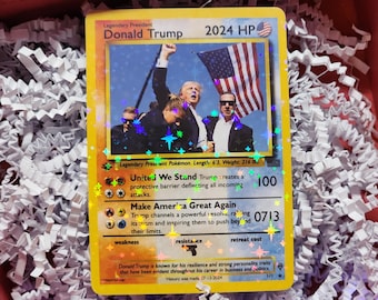 Donald Trump Pokemon Card, Trump Pokemon Card, Meme Gift, Gag Gift