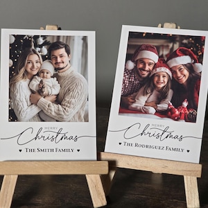 Benutzerdefinierte Weihnachtsfotos Weihnachtsfotokarte Angepasstes Polariodfoto personalisiertes Weihnachtsbenutzerdefinierte Fotodruckgeschenk für Feiertag