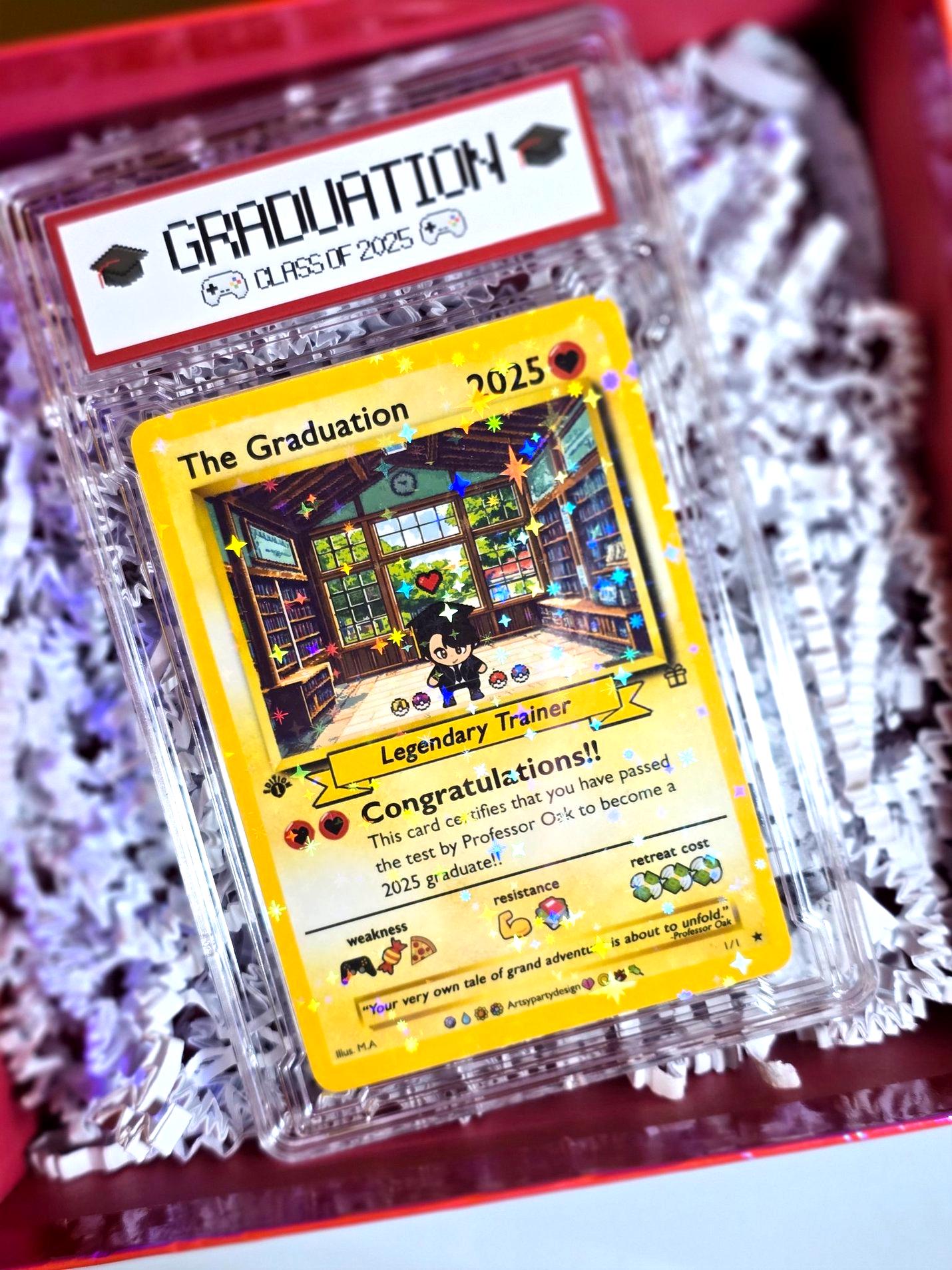 pokemon graduation card Personalized Poke Graduation Card - High School Graduation Gift