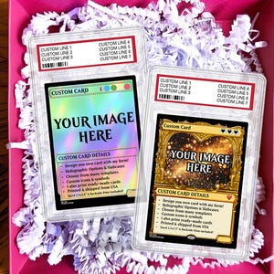 Benutzerdefinierte Proxy-Karte, personalisierte Jahrestag MTG-Sammelkarte, benutzerdefinierte Paarkarte, Hochzeitsjubiläumsgeschenk magische Karte, Vatertagskarte