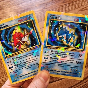 Nigelkarp Pokemon-kaart, Magikarp Pokemon-kaart, aangepaste Pokemon-kaart, Pokemon-cadeau, Pokemon Valentine, meme-cadeau, propcadeau, Pokemon-meme