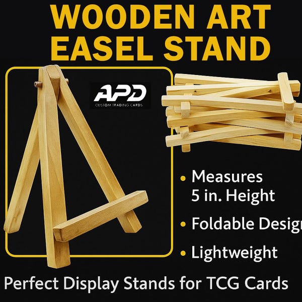 Mini Wooden Easel Stand, Card Stand, Pokemon Stand for Card, Pokemon card holder, TCG Card Stand, TCG Card holder