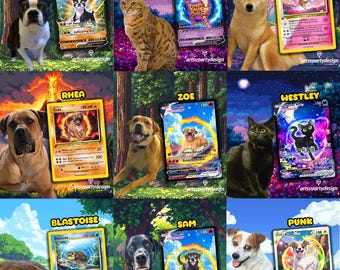 Custom Pokemon Card, Pet as Pokemon , Pokemon Card, Turn Your Pet Into a Pokemon, Pokemon Illustration, Artist Rendition, Cartoon Art - Etsy Custom Pokemon Card, Pet as Pokemon , Pokemon Card, Turn Your Pet Into a Pokemon, Pokemon Illustration, Artist Rendition, Cartoon Art - Etsy