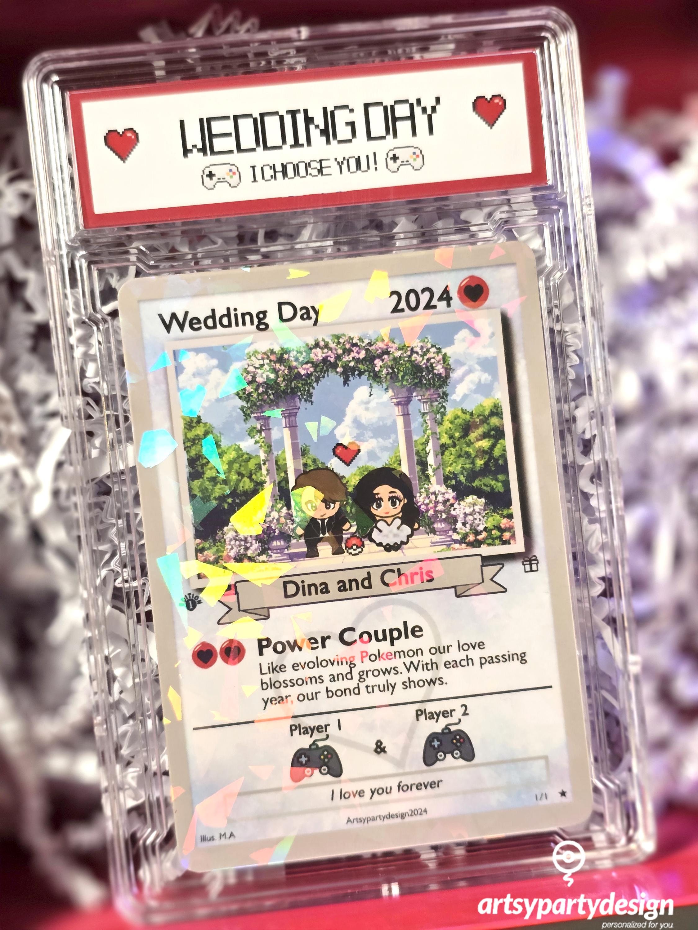 Custom Anniversary  Card, Custom PokeCard, Custom Trading Card,  Proposal Card, Anniversary, Wedding Card, TCG, Custom Trading card